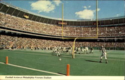 Football Action At Philadelphia Veterans Stadium Pennsylvania Postcard Postcard