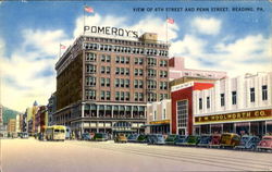 View Of 6Th Street And Penn Street Postcard