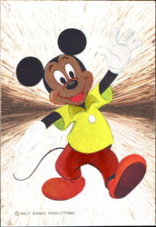 Metallic Mickey Postcard