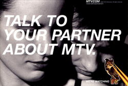 Talk To Your Partner About MTV Postcard