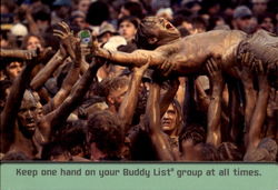 Keep One Hand On Your Buddy List® Modern (1970's to Present) Postcard Postcard