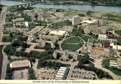 Aerial View Of The University Of Saskatchewan Saskatoon, SK Canada Postcard Postcard