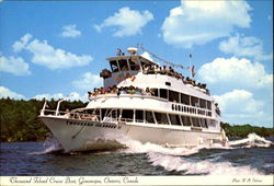 Thousand Island Cruise Boat Gananoque, ON Canada Ontario Postcard Postcard