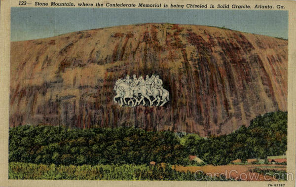 Stone Mountain Confederate Memorial Chiseled in Granite Atlanta, GA