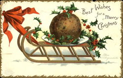 Best Wishes For A Merry Christmas Postcard