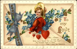 To My Love Children Postcard Postcard