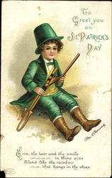 To Greet You On St. Patrick's Day Postcard