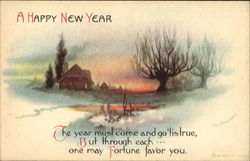 A Happy New Year Postcard