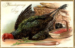 Thanksgiving Day Turkeys Postcard Postcard