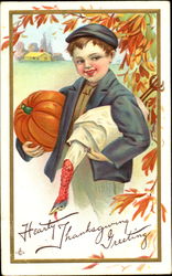 Hearty Thanksgiving Greetings Postcard