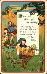 Thanks Giving Greeting Postcard