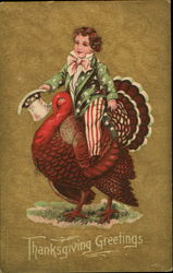 Thanksgiving Greetings Postcard