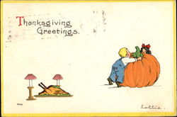 Thanksgiving Greetings Postcard