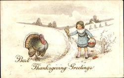 Best Thanksgiving Greetings Children Postcard Postcard