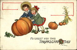 To Greet You This Thanksgiving Day Postcard