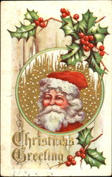 Christmas Greeting Santa Claus Postcard Postcard