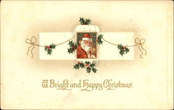 A Bright And Happy Christmas Postcard