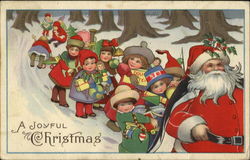 Joyful Christmas Children Postcard