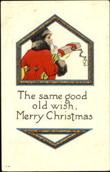 The Same Good Old Wish Merry Christmas Postcard