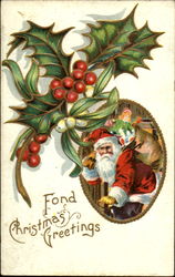 Fond Christmas Greetings Postcard