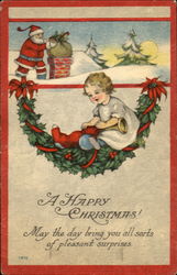 A Happy Christmas! Santa Claus Postcard Postcard