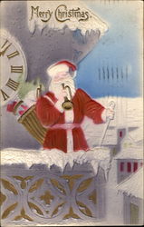 Merry Christmas Embossed Postcard