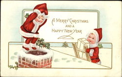 A Merry Christmas And A Happy New Year Postcard