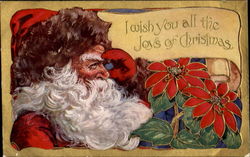 I Wish Yu All The Joys Of Christmas Santa Claus Postcard Postcard