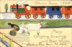 Merry Christmas Greetings And Best Wishes Postcard