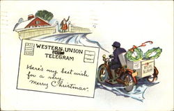 Western Union Telegram Postcard