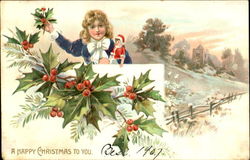 A Happy Christmas To You Postcard