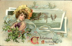 Christmas Greetings Postcard