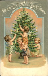 Merry Christmas Greetings Postcard Postcard