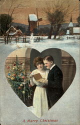 A Marry Christmas Postcard