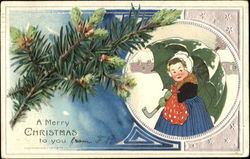 A Merry Christmas To You Children Postcard Postcard