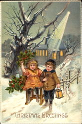 Christmas Greetings Postcard