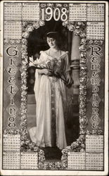 1908 Greeting Remembrance Postcard