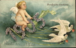 Souhaits Sinceres 1905 Postcard