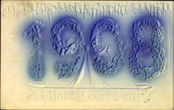 1908 A Happy New Year Postcard