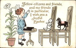 Fellow Citizens And Friends With Children Postcard Postcard