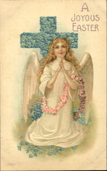 A Joyous Easter With Angels Postcard Postcard