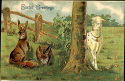 Easter Greetings Postcard