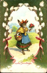 Easter Greetings Postcard