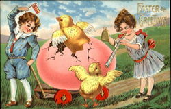 Easter Greetings Postcard