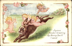 Joyous Easter Greeting By Bunny Swift Postcard