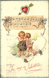 To My Valentine Cupid Postcard Postcard