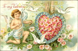 To My Valentine Cupid Postcard Postcard