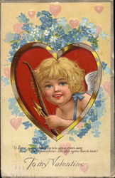 To My Valentine Cupid Postcard Postcard