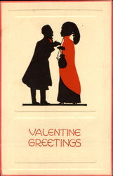 Valentine Greetings Couples Postcard Postcard