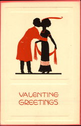 Valentine Greetings Couples Postcard Postcard